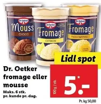 Lidl Fromage el. mousse tilbud