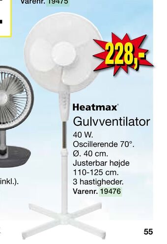 Harald Nyborg Gulvventilator tilbud