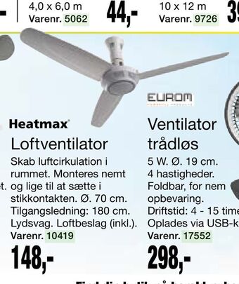 Harald Nyborg Loftventilator tilbud