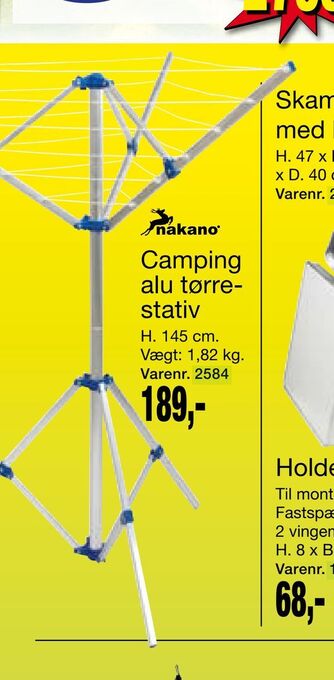 Harald Nyborg Camping alu tørrestativ tilbud