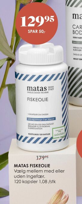 Matas Matas fiskeolie tilbud