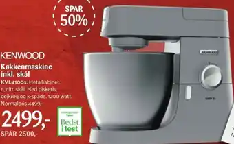 Kenwood køkkenmaskine inkl.skål
