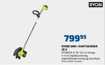 Davidsen Ryobi kantskærer tilbud