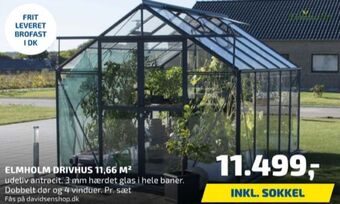 Davidsen Elmholm drivhus tilbud