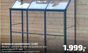 Davidsen Elmholm drivhus tilbud