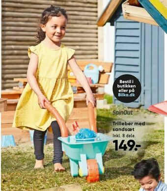 Trillebør med sandsæt