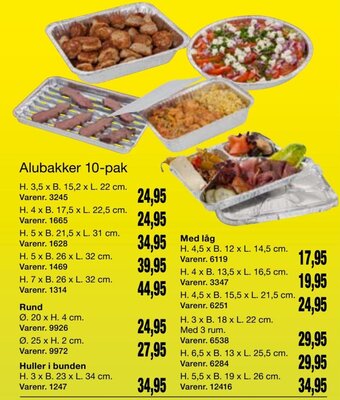 Harald Nyborg Alubakker 10-pak tilbud