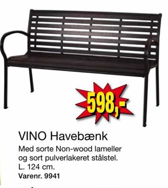 Harald Nyborg Vino Havebænk tilbud
