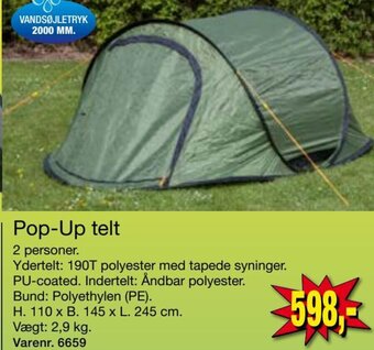 Harald Nyborg Pop-up telt tilbud