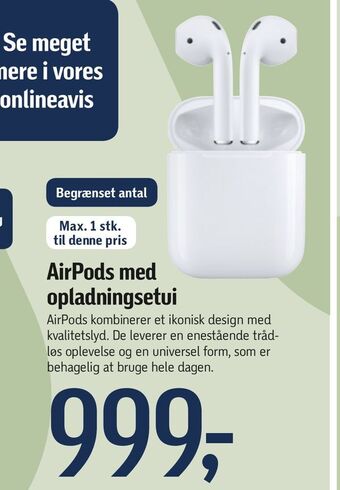 AirPods med opladningsetui