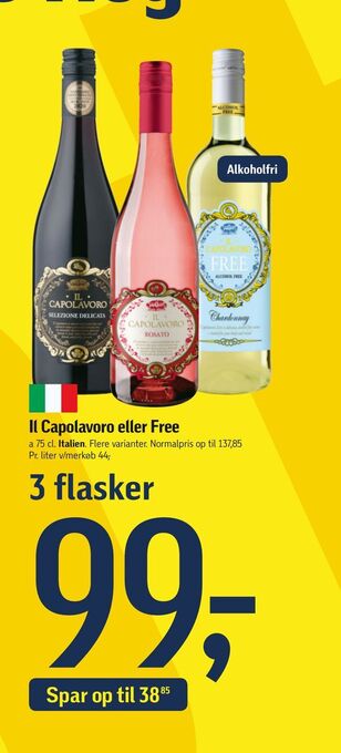 Føtex Il Capolavoro eller Free tilbud