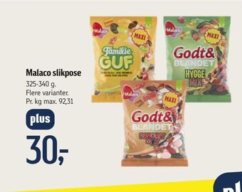 Føtex Malaco slikpose tilbud