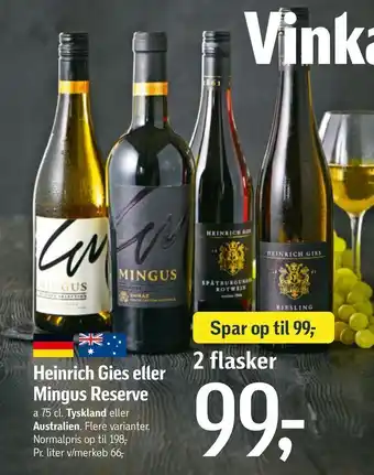Heinrich Gies eller Mingus Reserve