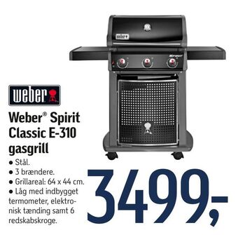 Føtex Weber® Spirit Classic E-310 gasgrill tilbud