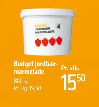 Føtex Budget jordbær marmelade tilbud