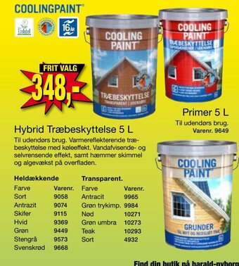 Harald Nyborg Cooling Paint Hybrid Træbeskyttelse 5 L tilbud