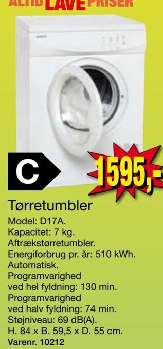 Harald Nyborg Tørretumbler tilbud