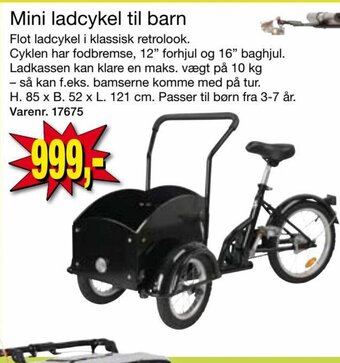 Harald Nyborg Mini ladcykel til barn tilbud