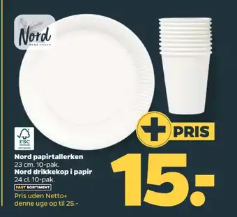 Netto Nord home living engangstallerkner tilbud
