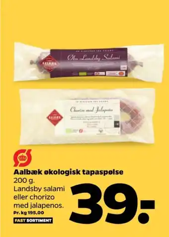 Netto Aalbæk specialiteter chorizo jalapenos tilbud