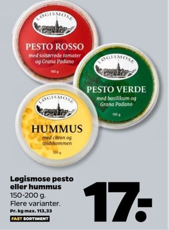 Netto Løgismose pesto tilbud