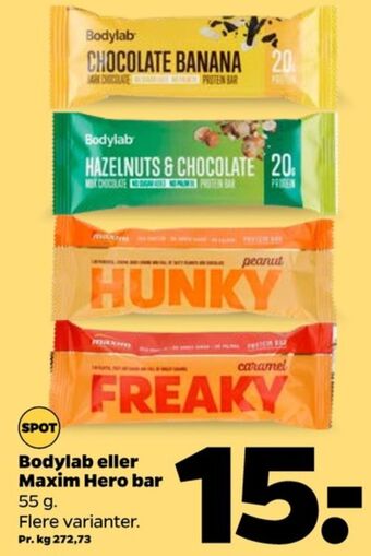 Netto Bodylab energibar tilbud