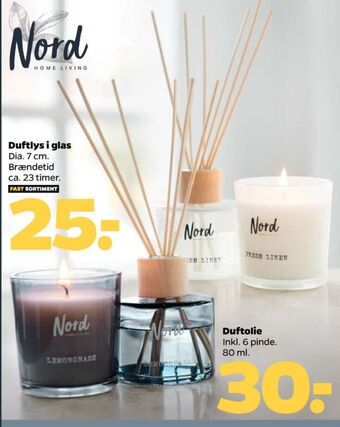 Netto Nord home living duftlys tilbud