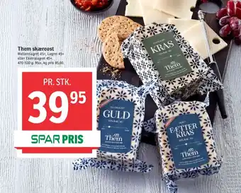 SPAR Them ost skæreost guld mellemlagret tilbud