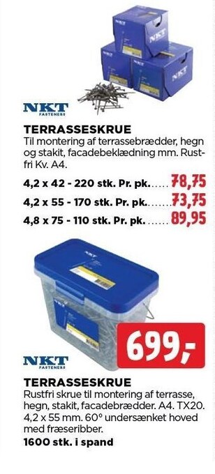 jem & fix Terrasseskrue tilbud