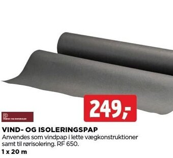 jem & fix Vind- og isoleringspap tilbud