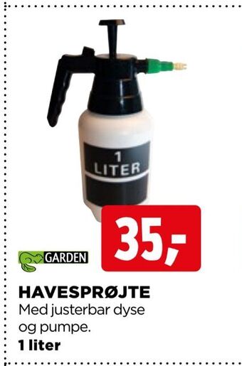 jem & fix Havesprøjte tilbud
