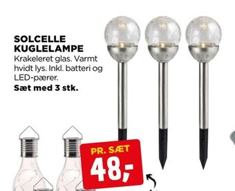 jem & fix Solcelle kuglelampe tilbud