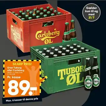 Bilka Grøn Tuborg eller Carlsberg tilbud