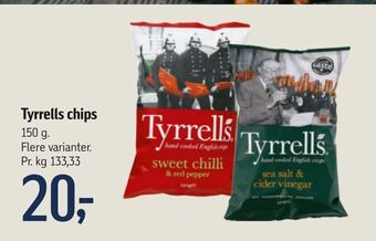Føtex Tyrrells chips tilbud