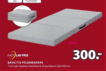 JYSK Basic f15 foldemadras tilbud