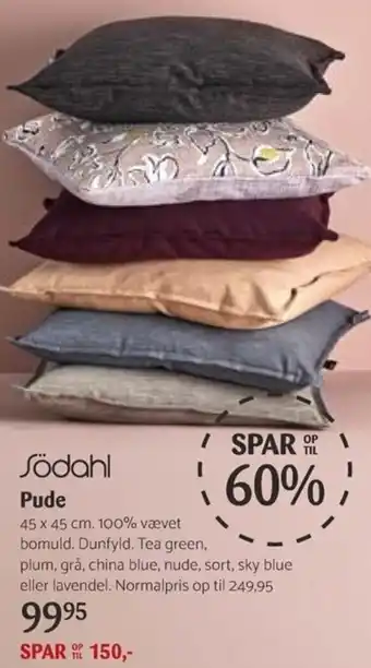 Kop & Kande Sodahl Pude 45x45 cm tilbud