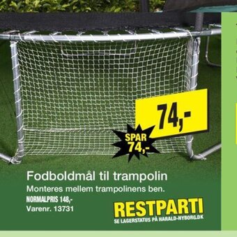 Harald Nyborg Fodboldmål til trampolin tilbud