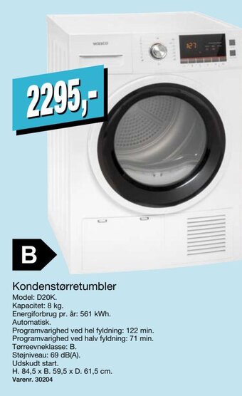 Harald Nyborg Kondenstørretumbler tilbud
