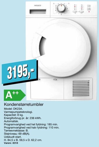 Harald Nyborg Kondenstørretumbler tilbud