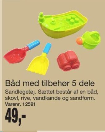 Harald Nyborg Båd med tilbehor 5 dele tilbud