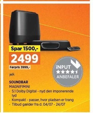 Power SOUNDBAR tilbud