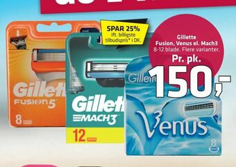 Fleggaard Gillette Fusion, Venus el. Mach3 tilbud