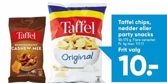 Bilka Taffel Chips, Nodder eller Party Snacks tilbud