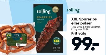 Bilka XXL Spareribs eller Pølser tilbud