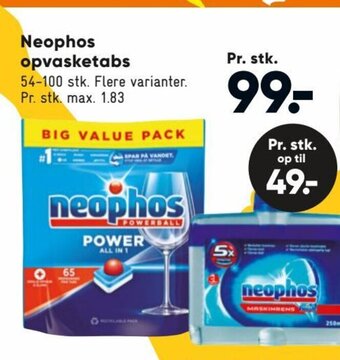 Bilka Neophos opvasketabs tilbud