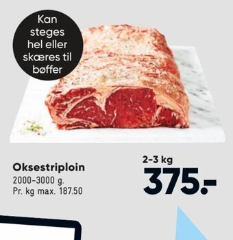 Bilka Oksestriploin tilbud