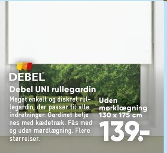 Bilka Debel Uni Rullegardin tilbud