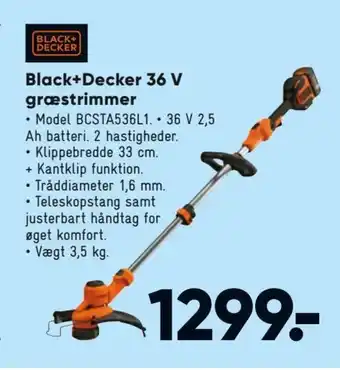 Bilka Black+ Decker 36V Græstrimmer tilbud