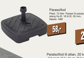 Harald Nyborg Parasolfod tilbud