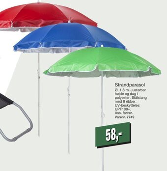 Harald Nyborg Strandparasol tilbud